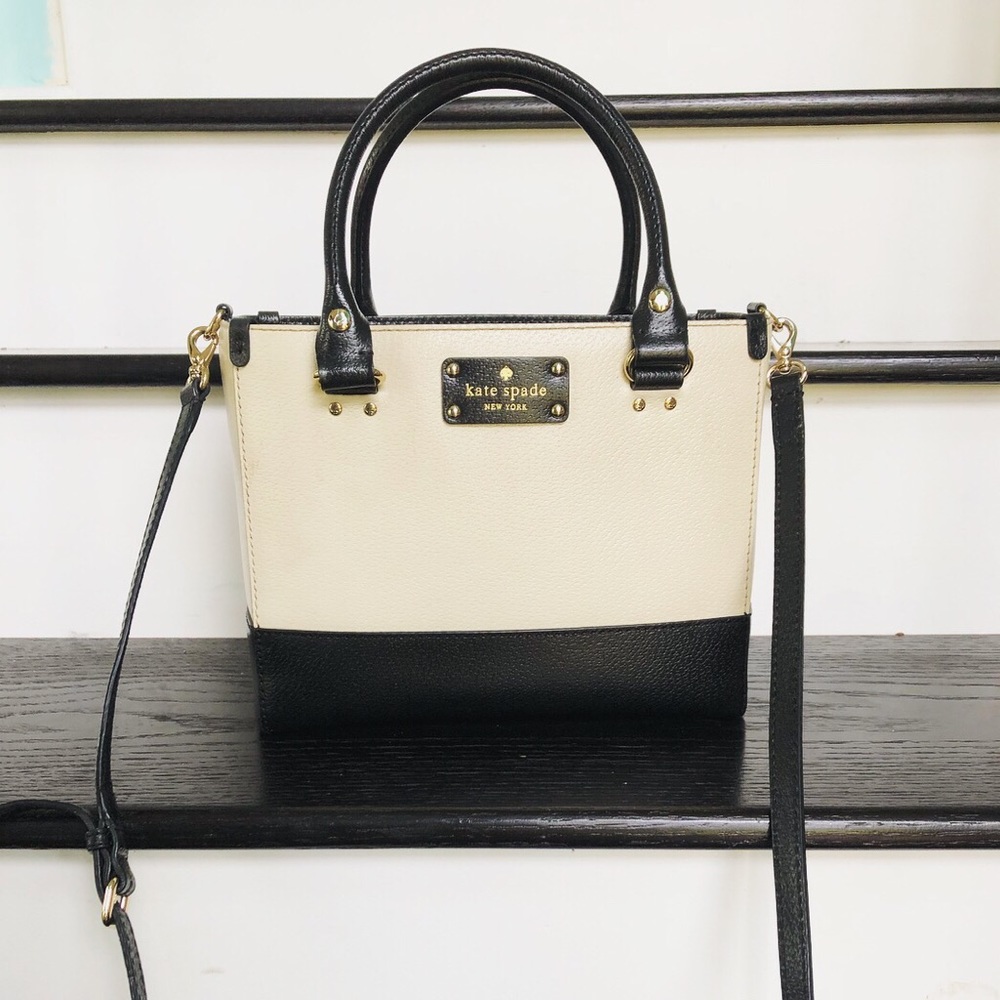 Black and Cream Kate Spade bag